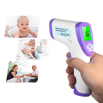

DT-8809C Digital LCD Non-contact IR Infrared Thermometer Forehead Body Surface Temperature Measurement Data Hold Function