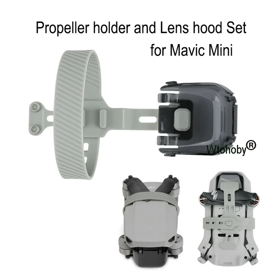 Propeller Motor Holder with Lens Hood Anti-glare Cover for DJI Mavic Mini Drone Accessories Props Gimbal Protector | Электроника