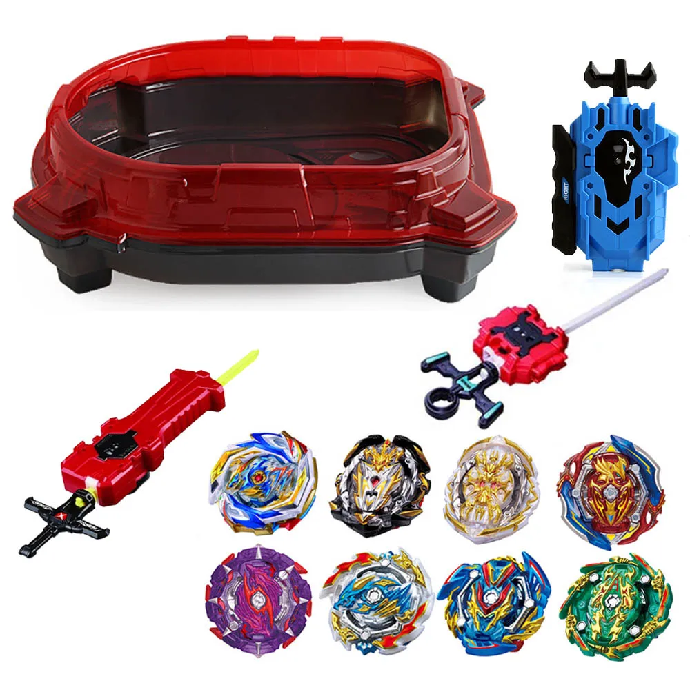 Новинка Beyblade Burst GT bey Blade игрушка из металла Funsion Bayblades набор коробка для хранения с пусковой пластиковой коробкой игрушки для детей - Цвет: 101-ZDP 2-11PCS