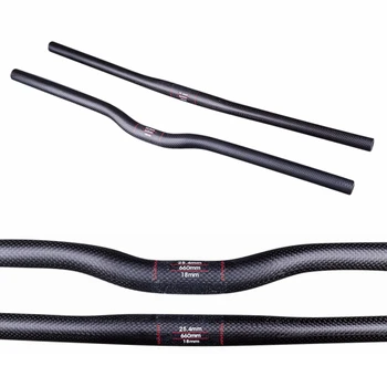 

Matte 3K Carbon Mountain Bike Bicycle Handlebar 25.4mm Handlebars Width 480/500/520/540/560/580/600/620/640/660/680/700mm