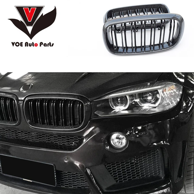 F15 F16 Carbon Fiber Gloss Black M-sport Look Front Racing Grill Grille for  BMW F15 X5 and F16 X6 2014 2015 2016 2017 2018 - AliExpress