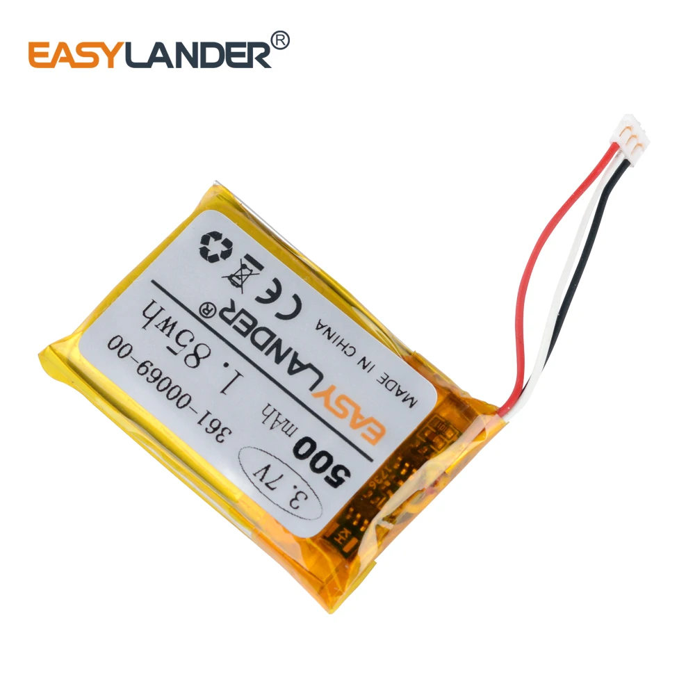 Батарея Easylander 3 7 V 500mAh 361 00069 00 для Garmin Barklimiter Deluxe Delta Sport тренировочный ошейник GAB102