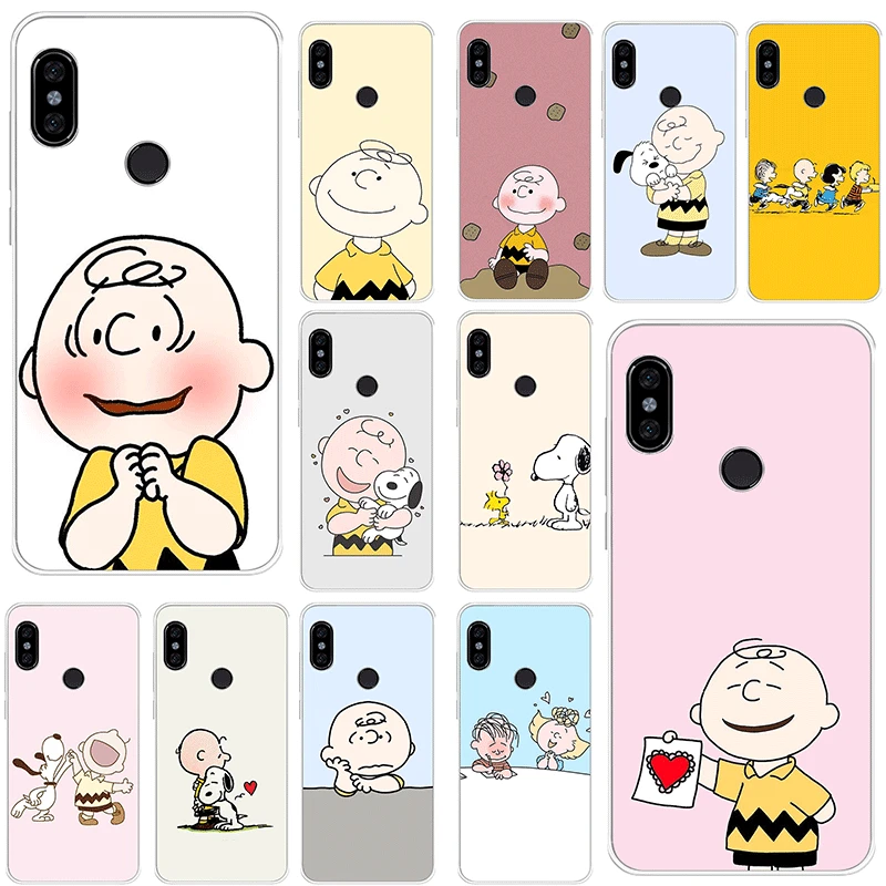

Mobile Phone Case For Xiaomi Mi 5 5S 6 Mix 2S 8 A1 A2 5X 6X Lite F1 9 9T MAX 3 A3 Pro CC9 CC9E Hard Cover PEANUTS Pattern Snoopy