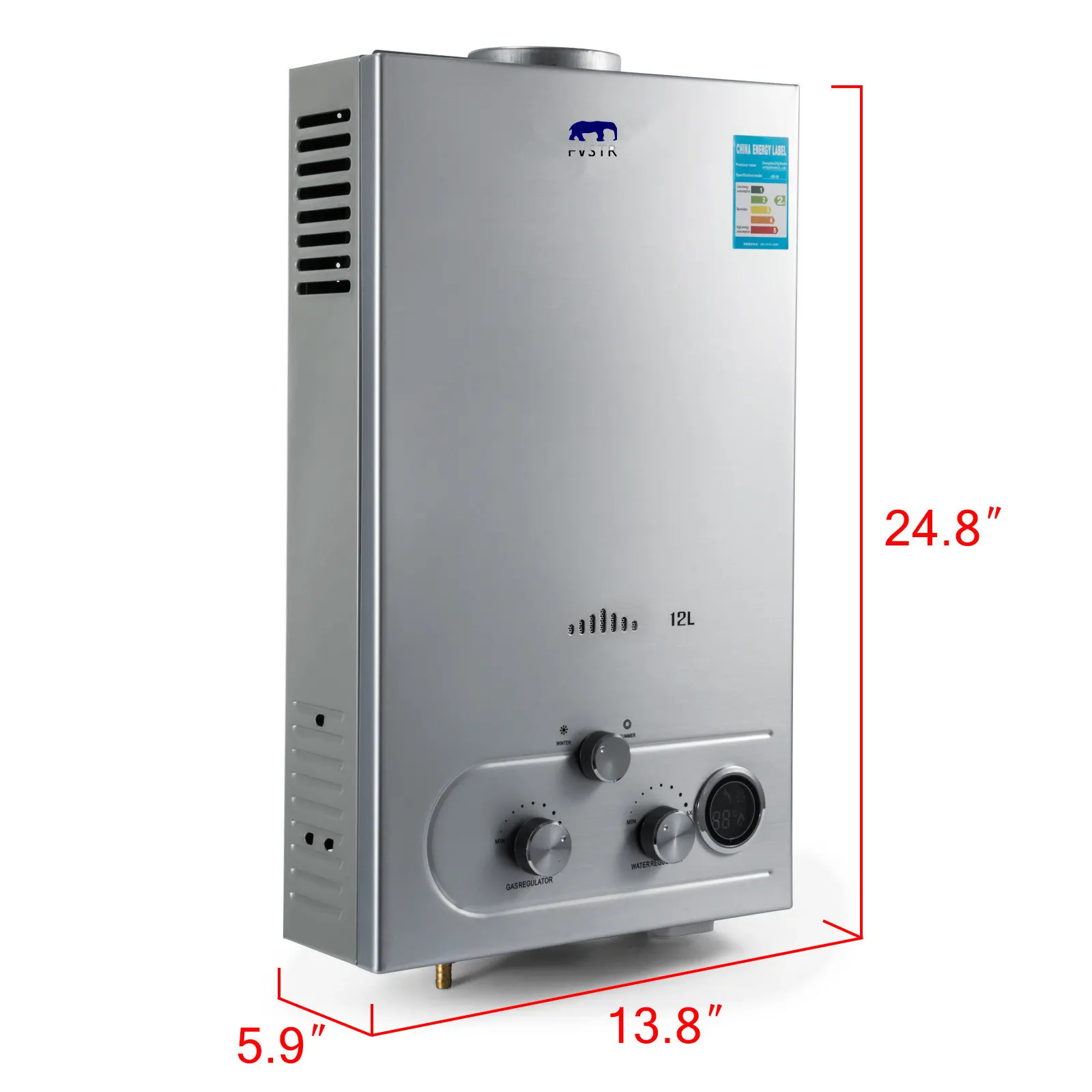 Быстрая доставка! 12л LPG газовый нагреватель горячей воды Пропан Tankless мгновенный