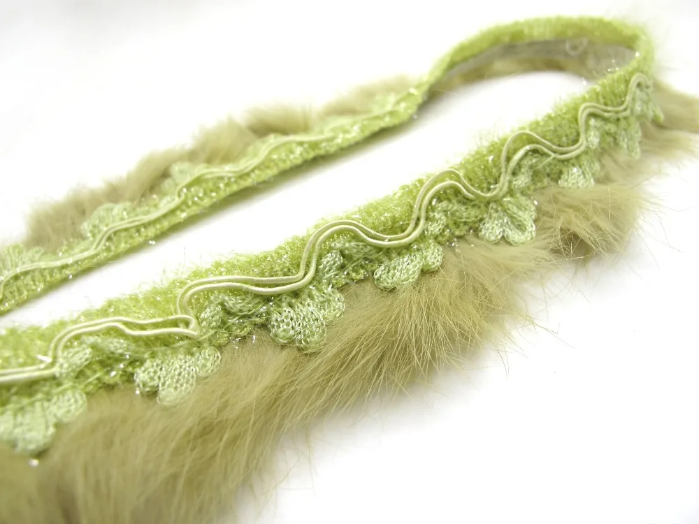 35mm Rabbit Fur Chenille Ribbon Trim|Lampshade Clothing Edging Supplies|Accessory DIY Material Decoration