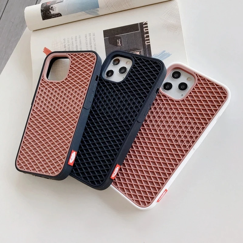 zakdoek dreigen stapel HOCE Rainbow Colorful Van Waffle Case For iPhone 13 12 11 14 Pro Max X XS  Max 6 6S 7 8 Plus Grid Soft Silicone Shockproof Cover|Phone Case & Covers|  - AliExpress
