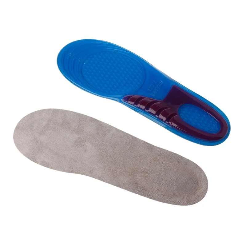 

Women Men Silicone Gel Orthotic Arch Support Massaging Sport Shoe Insole Run Pad 19QC