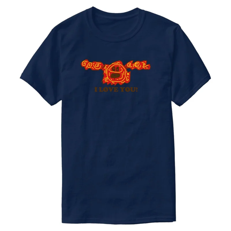 

Print Fashion 8602435 123119496 I Love You Dog Hund Comic Party T-Shirt Man 100% Cotton Homme Novelty Men Tshirts
