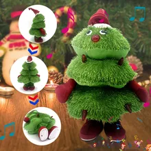 Пение и танцы Рождественская елка плюшевая игрушка детский Рождественский подарок год Забавные игрушки Xmas juguetes