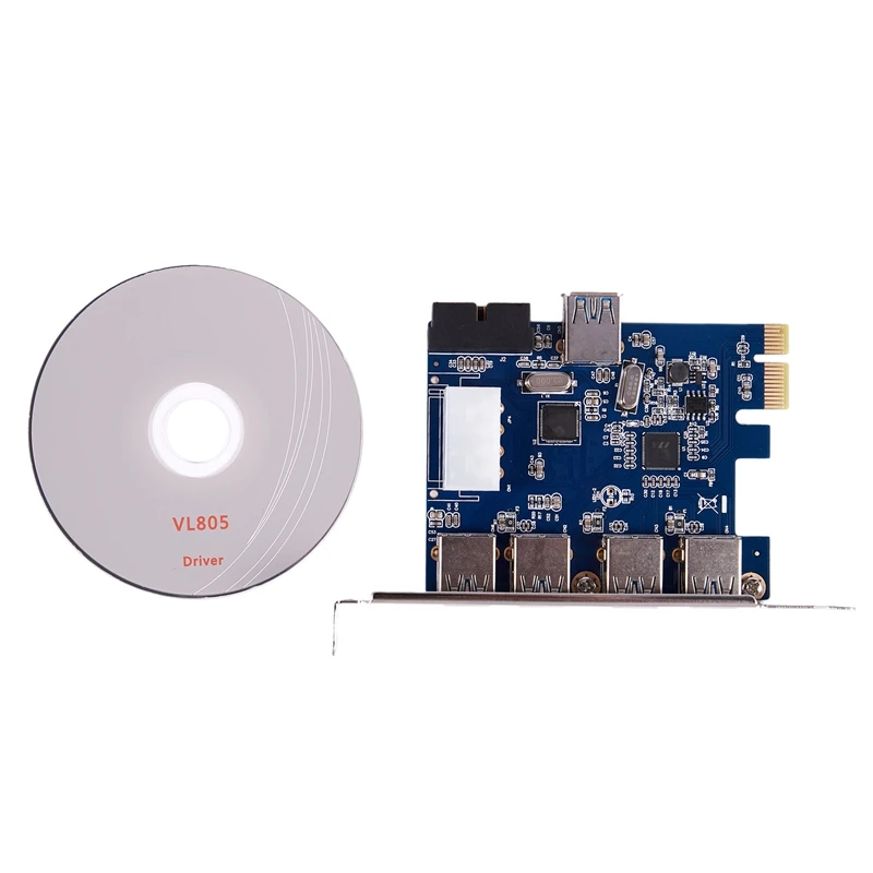 PCI-E Express адаптер A 5 USB 3,0 портов концентратор новая внутренняя карта расширения
