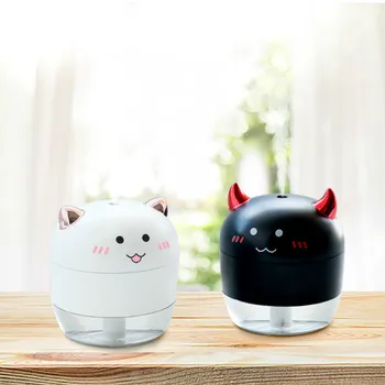 

Desktop Mini Humidifier Household Mute Cartoon Lovely Dense Fog Amount Use Water Small-sized Spray Portable Will Capacity