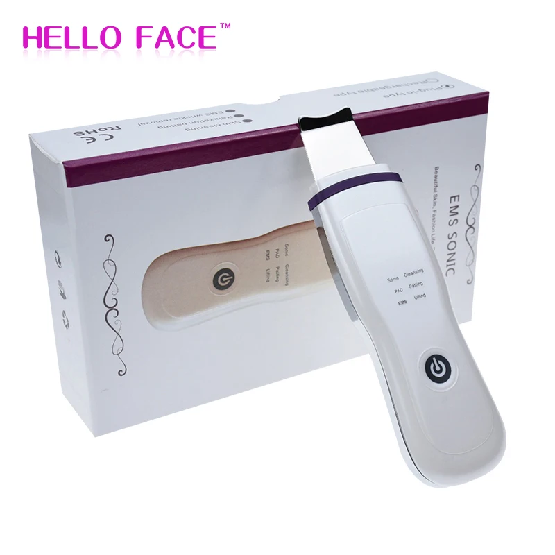 Ультразвуковой скраб для кожи лица очиститель пилинг Вибрация Глубокая чистка