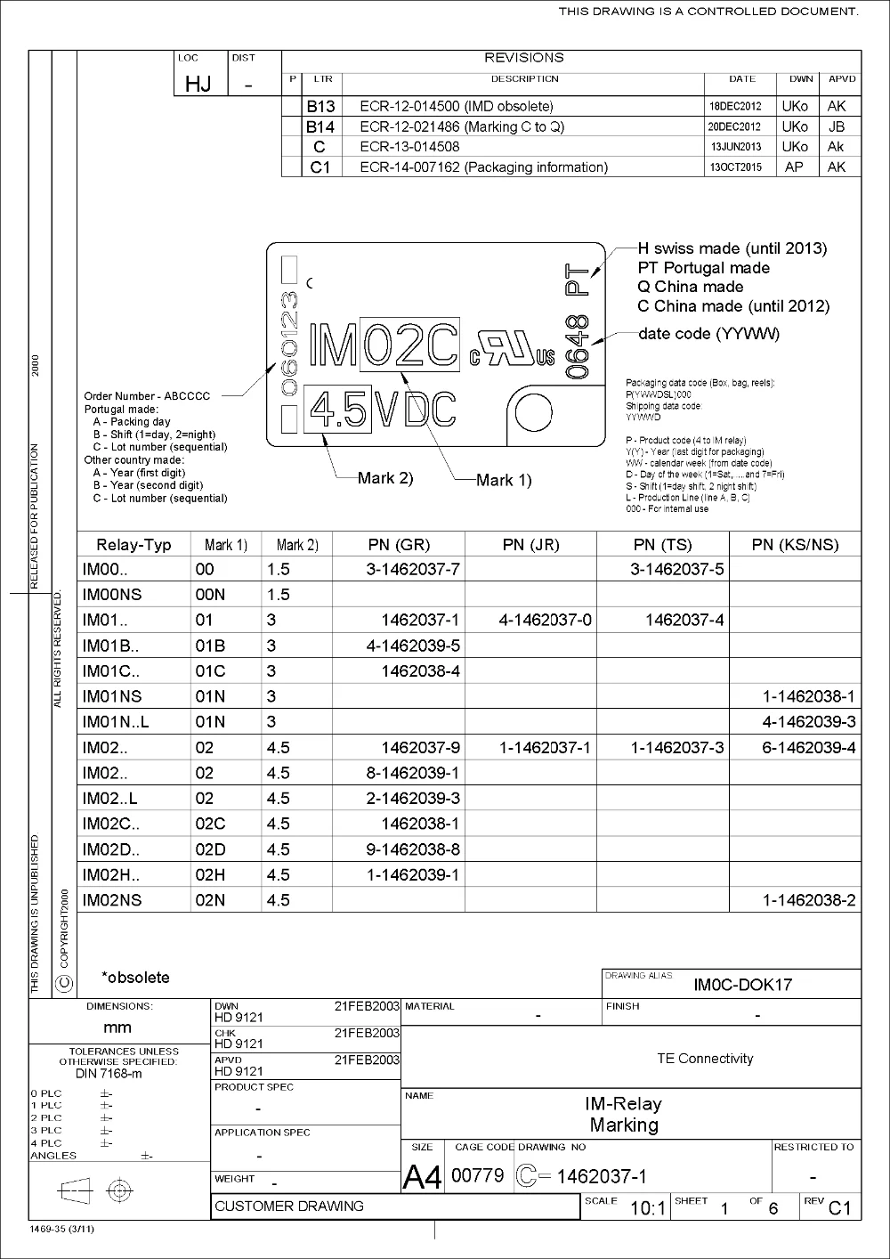 IM41GR 5-1462037-4 3VDC лапками углублением SOP-8 IM41 3VDC SOP8 IM41-3VDC PCB IM41GR = IM реле 100 мВт 3V BIS 1000 шт/катушка