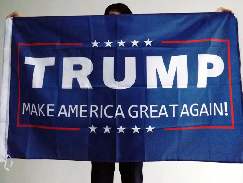 1pc Trump flag Новинка, Дональд Трамп, Переизбранный президент, флаг США, бейсболка с вышивкой, наклейка на бампер автомобиля - Цвет: 1pc Trump flag