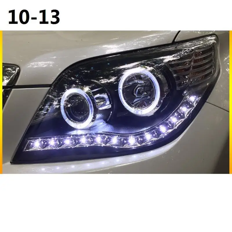 Лампа дневного света авто Drl аксессуар Led Cob автозапчасти фары Задние Автомобильные фары в сборе 10 11 12 13 для Toyota Prado