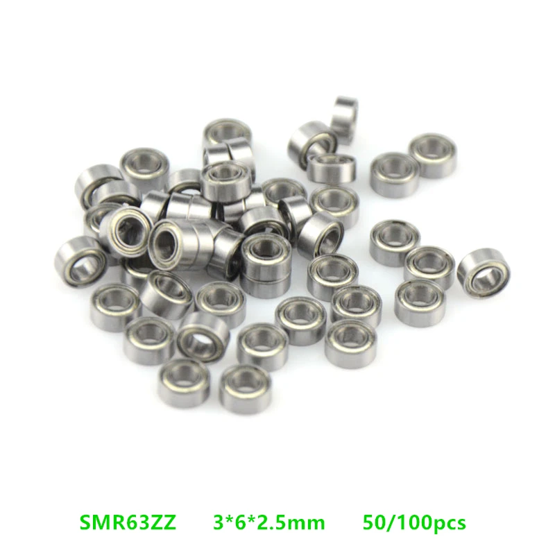 Бесплатная доставка 50/60 шт. SMR63ZZ SMR63 ZZ L 630ZZ ABEC 5 3*6*2 мм из нержавеющей стали глубокий