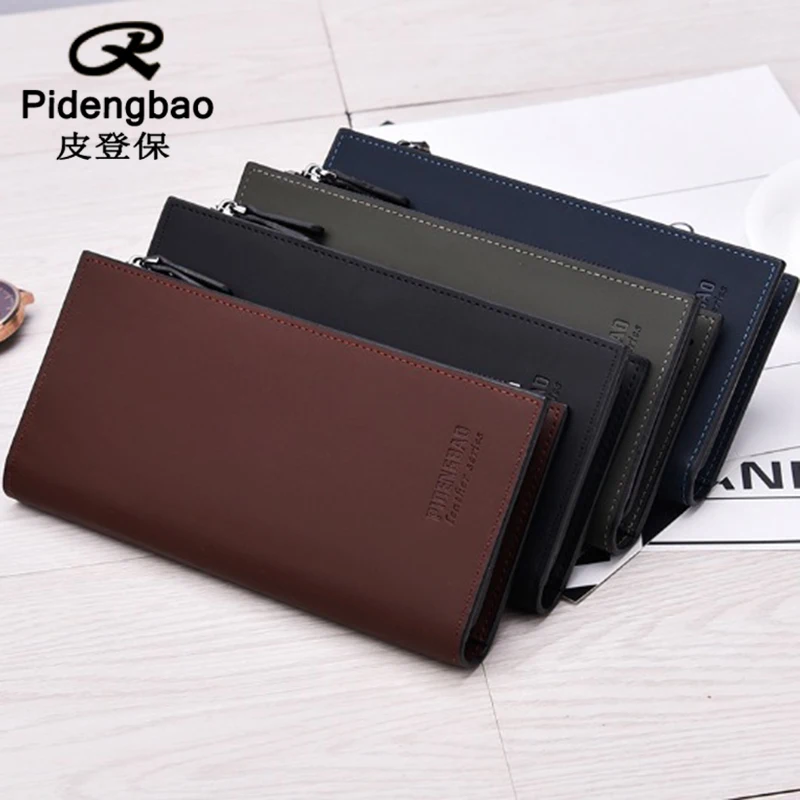 PIDENGBAO мужской кожаный кошелек с карманом для монет carteira кошельки carteras известный бренд monederos кошельки клатч billeteras