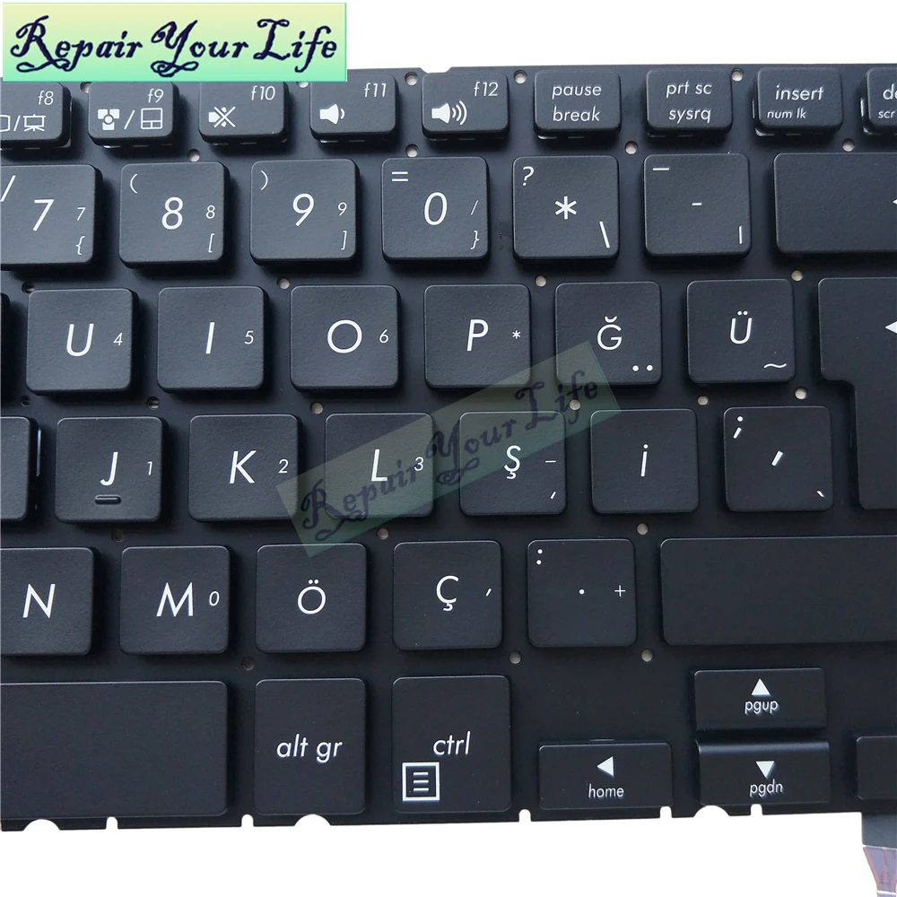 Клавиатура для ноутбука TR Turkey для Asus Pro Advanced BU201 BU403UA BU403 с подсветкой черная Горячая 0KNX0-2600TU00 MP-14B56TQJ5282
