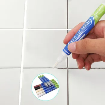

1pc Waterproof Grout Marker Repair Pen Tile Beauty Styling Pen Bathroom Waterproof and Mildew Grout Marker Repair Pen