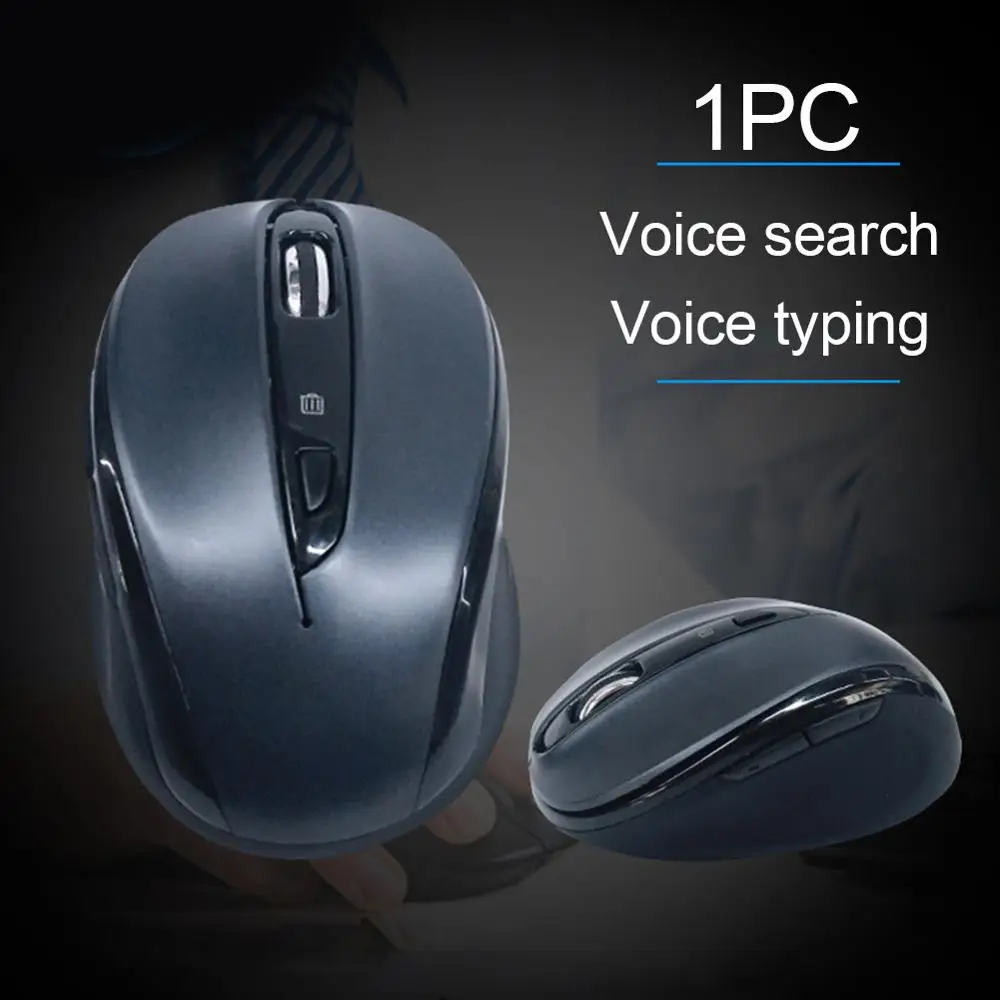 

Original Portable Voice Control USB Charging Typing Wireless Mouse for Win7/Win8 Xp Iapd Android Tablets Noiseless USB PC Mice