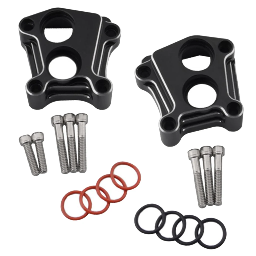 Complete Set - CNC Motorcycle Front Rear Lifter Tappet Block For Harley Twin Cam 99-17,with Screw and Rubber Rings