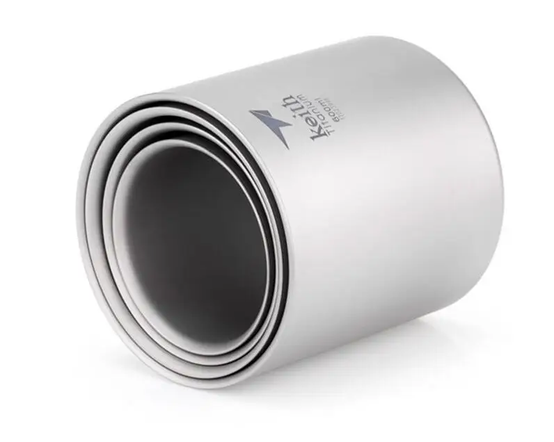 Набор из 4 кружек с двойными стенками Keith titanium Ti3501