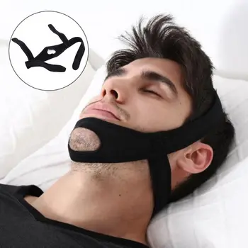 

Unisex Anti Snoring Chin Strap Brace Hollow Out Ajustable Snore Reduction Stopper Bandage Belt Mouth Guard Sleep Aids