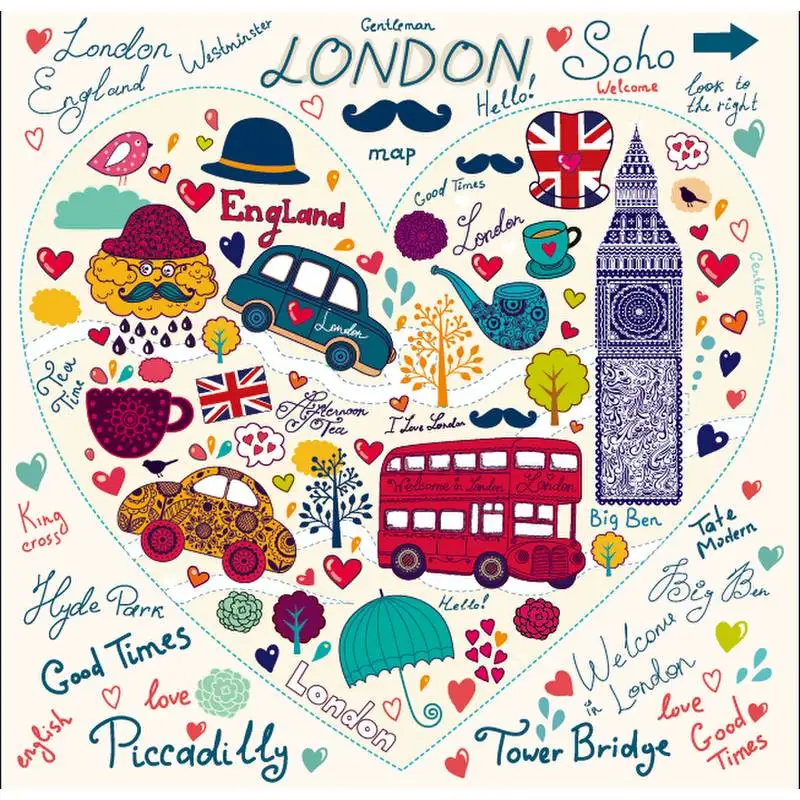 1000 Pieces Jigsaw Puzzles Assembling picture Romantic London puzzles toys for adults kids games educational games Toys jigsaw tour–london pc