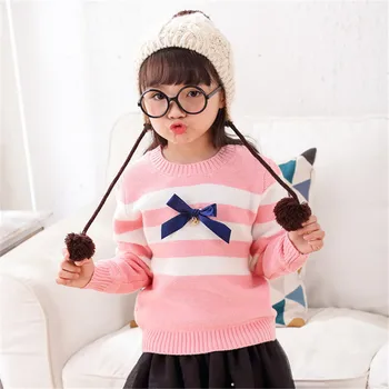 

striped girl sweaters winter girl sweaters 2 4 6 years toddler knitting pullovers top korean style cardigans warm kids