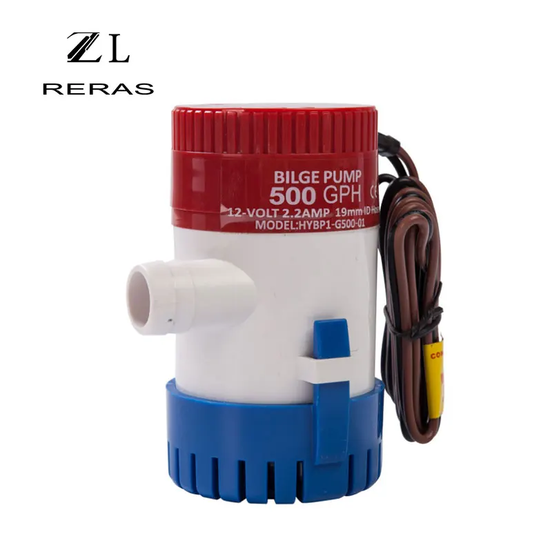 DC 12V/24V Трюмный насос 350/500/750/1100GPH Электрический водяной для солнечного погружного