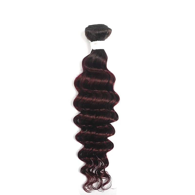 T1B/99J глубокая волна пряди волос 8-26 дюймов бразильские Омбре человеческие волосы для наращивания можно купить 3/4 пряди не Реми волосы переплетенные пряди
