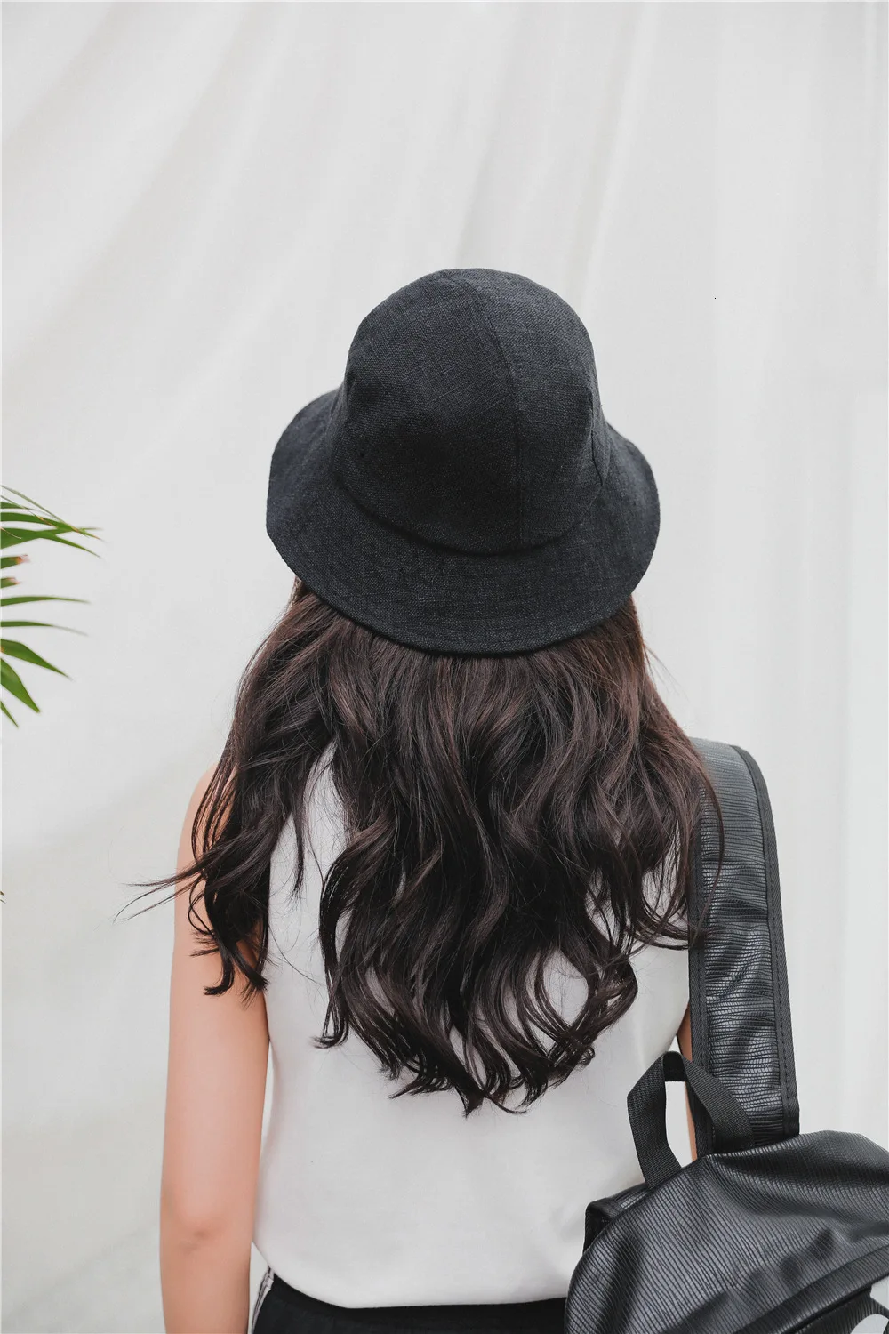 LANMREM 2019 весна лето новый узор сплошной цвет хлопок лен шапки для рыбака для женщин японский Повседневный универсальный солнцезащитный