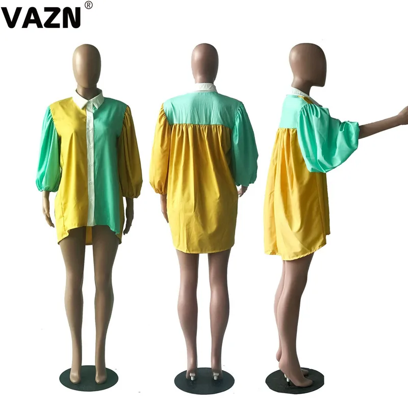 VAZN GYF18052 Новая модная уличная женская элегантная свободная тонкая футболка с принтом футболка с длинным рукавом Футболка для ночного клуба