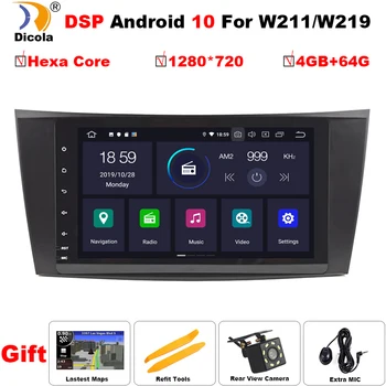 

DSP 4G 64G 2 din Android 10 Car DVD Radio For Mercedes Benz E-class W211 E200 E220 E300 E350 E240 E270 CLS CLASS W219 Multimedia