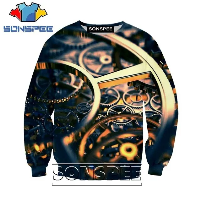 7 SONSPEE 3D Print boys girls teens hoodie gear jacket mechanical tops Sweatshirt ship Long sleeve Harajuku children clothes SW178 - Цвет: 7