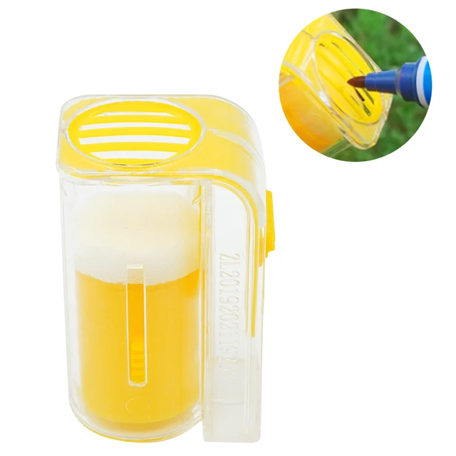 1Db Méhkirálynő Jelölő Palack Dugattyú Plüss Ketrec Műanyag - Image 2