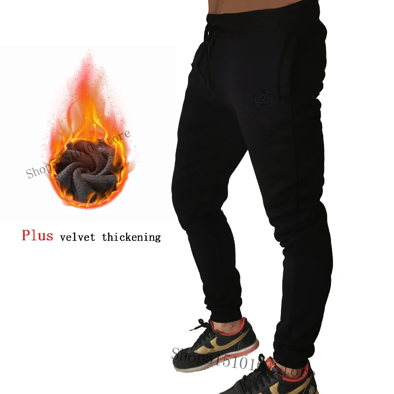 Хлопок Рашгард мужские брюки для бега Осень-Зима теплые спортивные штаны для бега плюс толстые бархатные спортивные штаны Фитнес Брюки мужские