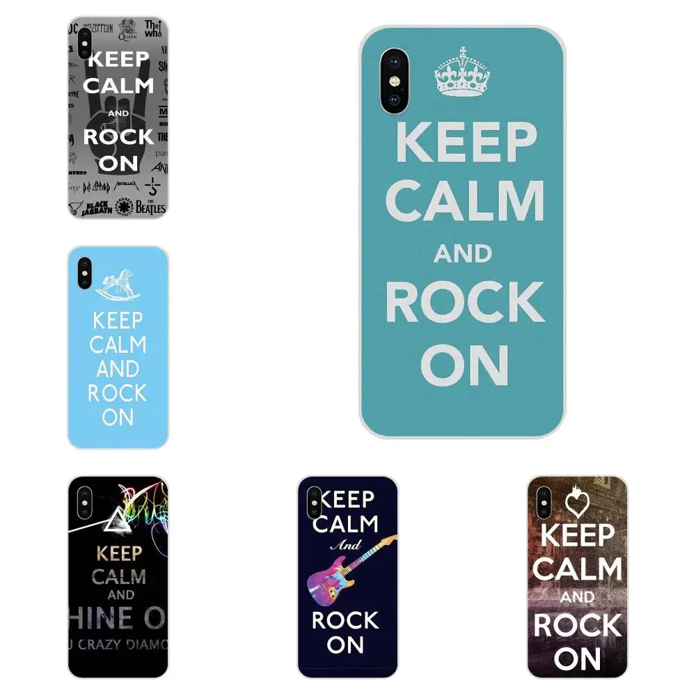 

Soft Coque Keep Calm And Rock On For Xiaomi Redmi Mi 4 7A 9T K20 CC9 CC9e Note 7 9 Y3 SE Pro Prime Go Play