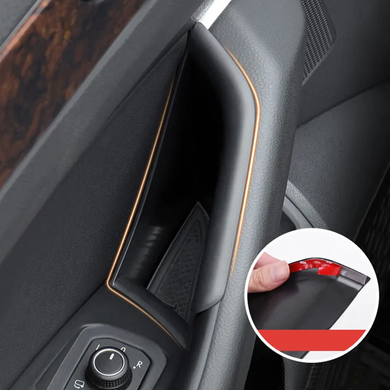 Adatto Solo Al Modello Europeo! Per Vw Arteon Passat B8 2017-2018 Car Interior Front Door Storage Organizer Box Box 2 Pezzi
