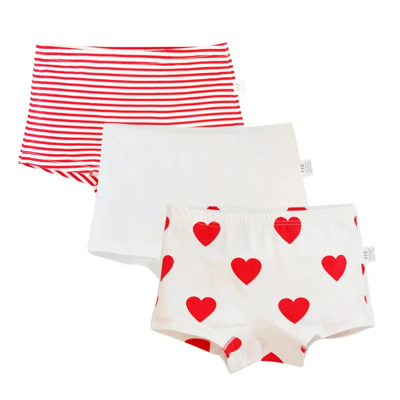 color4 randomly 3pcs Детское хлопковое нижнее белье; дышащие и удобные трусы для девочек; высококачественные трусы для девочек; нижнее белье с милым рисунком; комплект из 3 предметов - Цвет: color4 randomly 3pcs
