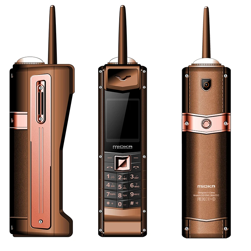 Big Retro Mobile Phone Luxury Classic With Antenna Power Bank 5400mah Long Standby Voice Changer SOS Dial Black List Cellphpne