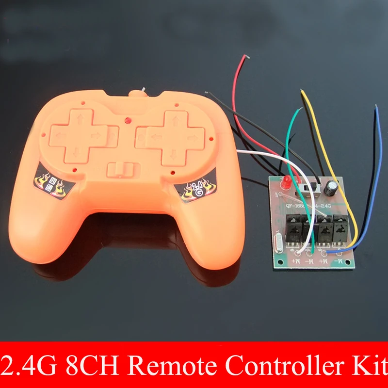 

1Set DIY Toy RC Car Boat Model 8CH 2.4G Remote Controller with Receiving Board Kit 3V Wireless Control Transmitter 50-100meters