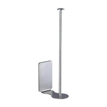 

Wall Mounted Multipurpose Storage Shelf Paper Holder Kitchen Towel Rack Easy Install Vertical Horizontal Cabinet Stainless Steel