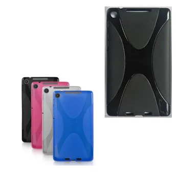 

Silicone X Line Soft Silicon Rubber TPU Gel Skin Shell Funda Capa Cover Case For Google Nexus 7 II 2nd 2gen 2013 Tablet Coque