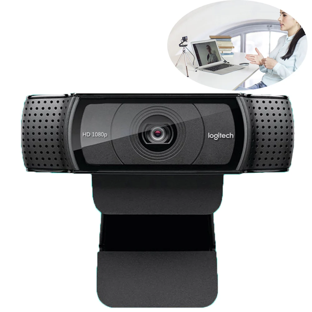 Веб-камера Logitech C920E HD 1080P с автофокусом камера Full 1080 P видеозвонки со стерео аудио