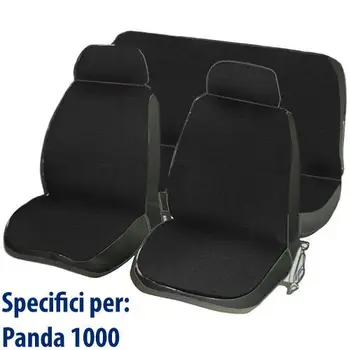 

COPRISEDILI PER FIAT PANDA 1000 COTONE ELASTICIZZATO NERO