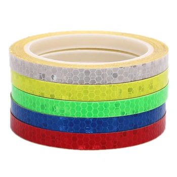 

1PC 8 Meter Decorative Blue/Red/Yellow Car Styling Reflective Stripe Tape Motorcycle Bike Body Rim Wheel Stripe Tape Stickers