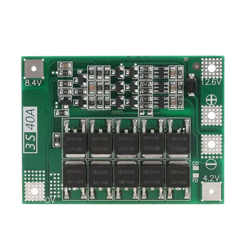3S 11 1 V 12 6 40A с балансом 18650 литий-ионная литиевая батарея плата защиты BMS L4MC |