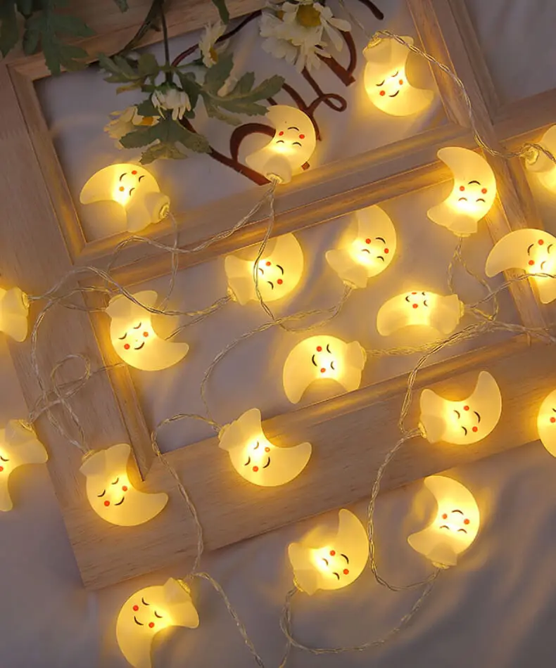 pink fairy lights Cloud Led String Lights Fairy Bedroom Star Moon Curtain Garland Lamp Christmas Wedding Holiday Garden Decoration Outdoor Party white fairy lights