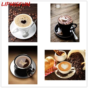 

5D Diy Diamond Painting Love Coffee Cup Full Drill Square/round Resin Rhinestone Diamond Embroidery Stitch Home Decor still life